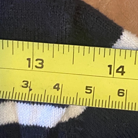 Jones New York cotton blend nautical stripes 3/4 length sleeve sweater. Sz S - Picture 14 of 16